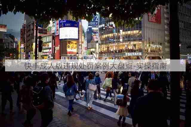 快手成人版违规处罚案例大盘点-实操指南